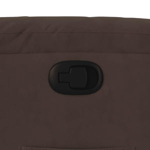 Relaxsessel mit Aufstehhilfe Braun Mikrofaser
