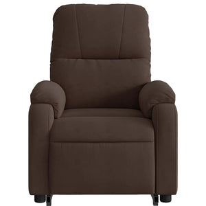 Relaxsessel mit Aufstehhilfe Braun Mikrofaser