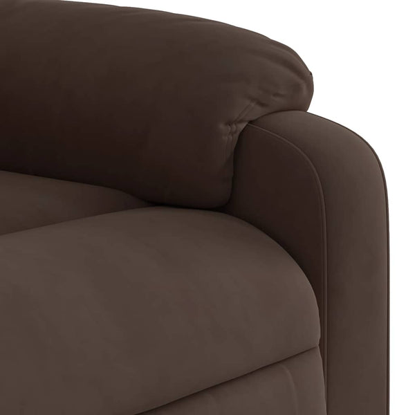 Relaxsessel mit Aufstehhilfe Braun Mikrofaser