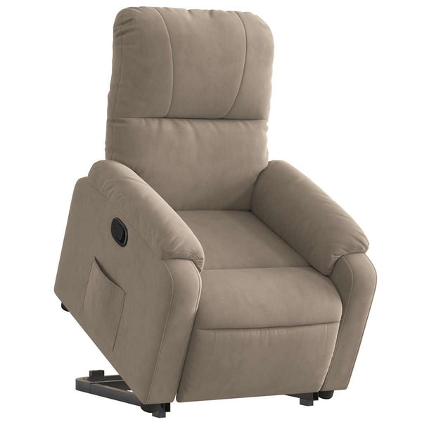 Relaxsessel mit Aufstehhilfe Taupe Mikrofaser