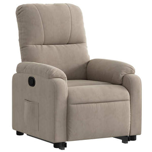 Relaxsessel mit Aufstehhilfe Taupe Mikrofaser