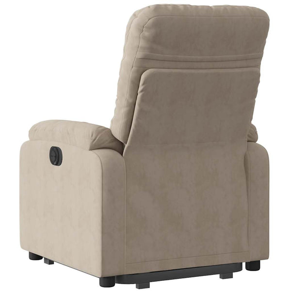 Relaxsessel mit Aufstehhilfe Taupe Mikrofaser