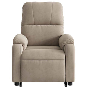 Relaxsessel mit Aufstehhilfe Taupe Mikrofaser