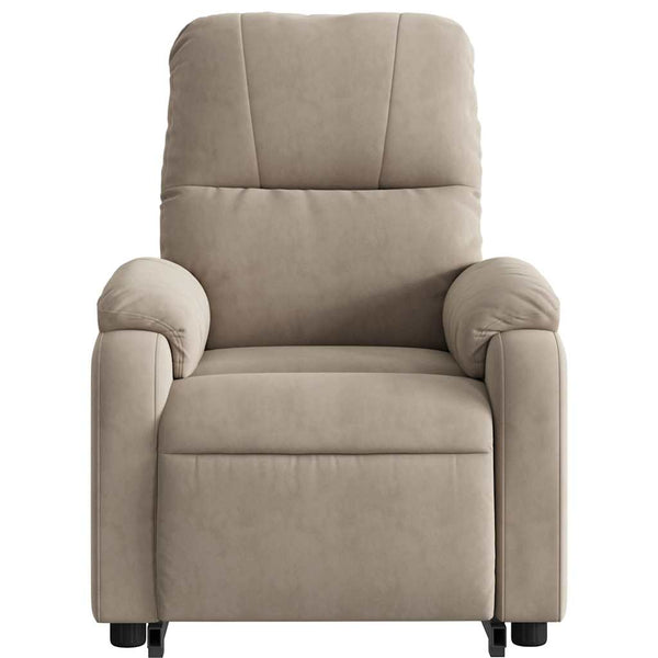 Relaxsessel mit Aufstehhilfe Taupe Mikrofaser
