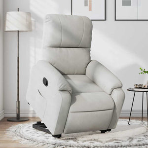 Relaxsessel mit Aufstehhilfe Hellgrau