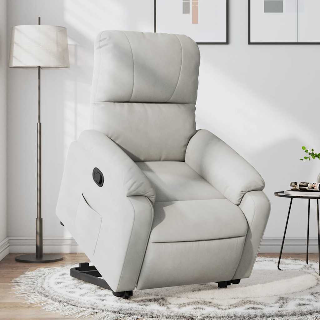 Relaxsessel mit Aufstehhilfe Hellgrau