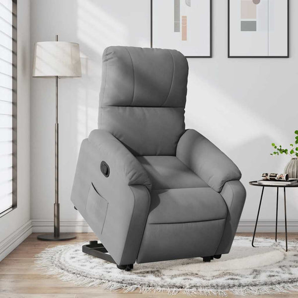Relaxsessel mit Aufstehhilfe Dunkelgrau