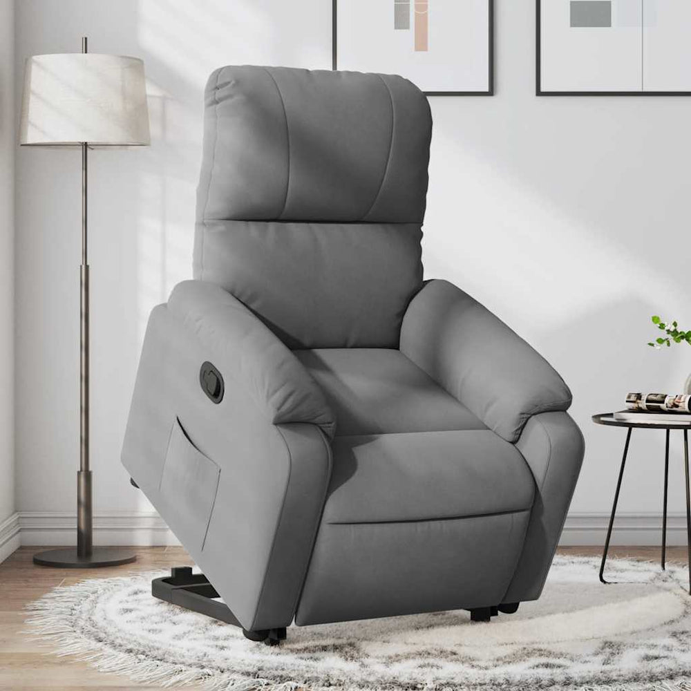 Relaxsessel mit Aufstehhilfe Dunkelgrau