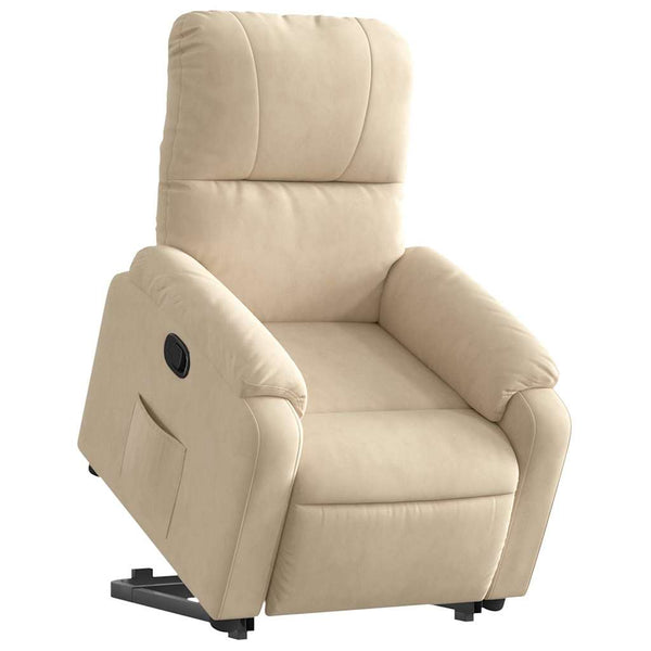 Relaxsessel mit Aufstehhilfe Creme