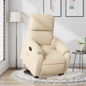 Relaxsessel mit Aufstehhilfe Creme