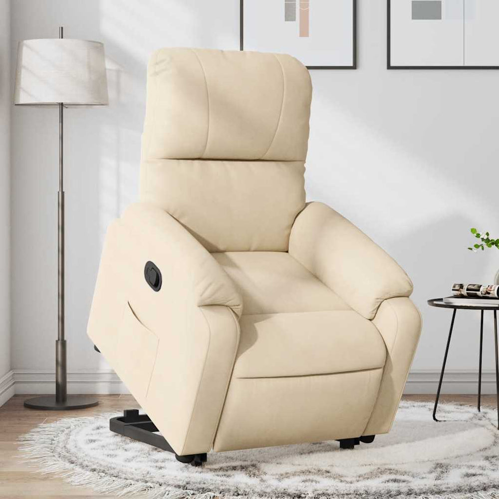 Relaxsessel mit Aufstehhilfe Creme