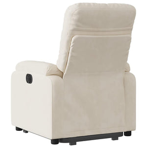 Relaxsessel mit Aufstehhilfe Beige Mikrofaser