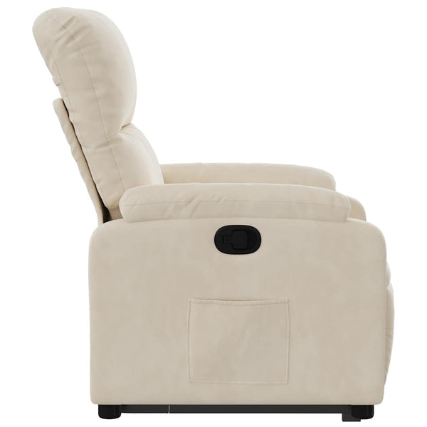 Relaxsessel mit Aufstehhilfe Beige Mikrofaser