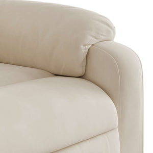 Relaxsessel mit Aufstehhilfe Beige Mikrofaser