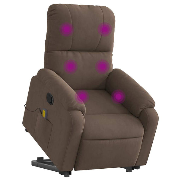 Massagesessel mit Aufstehhilfe Braun