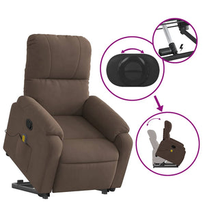 Massagesessel mit Aufstehhilfe Braun