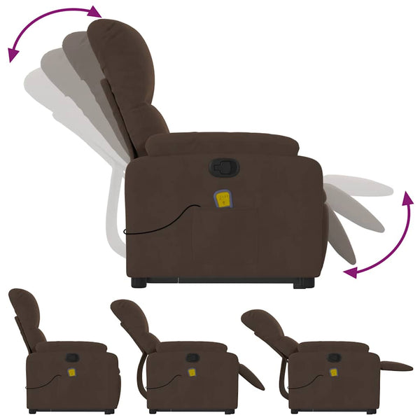 Massagesessel mit Aufstehhilfe Braun