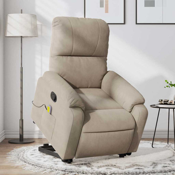 Massagesessel mit Aufstehhilfe Taupe