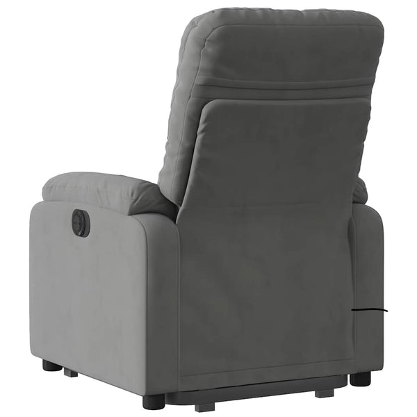 Massagesessel mit Aufstehhilfe Dunkelgrau