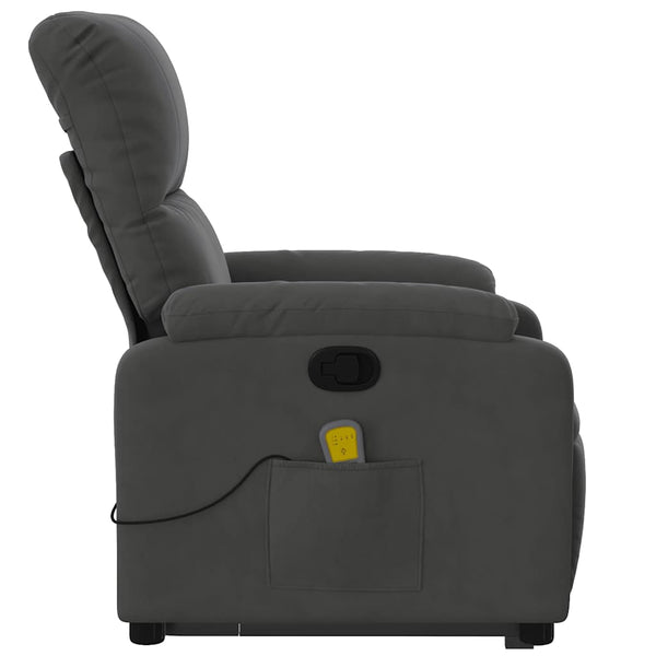 Massagesessel mit Aufstehhilfe Dunkelgrau