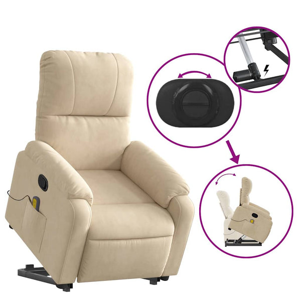 Massagesessel mit Aufstehhilfe Creme