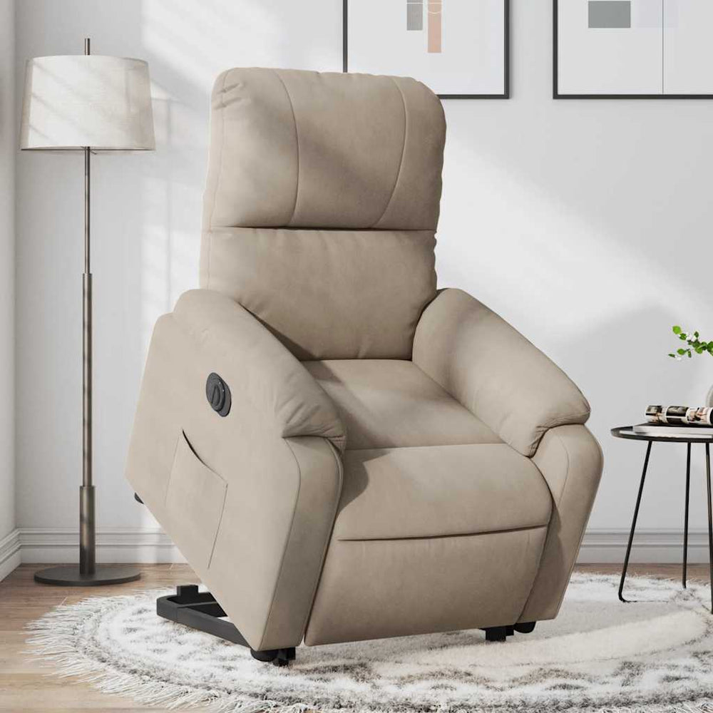 Elektrischer Relaxsessel mit Aufstehhilfe Taupe