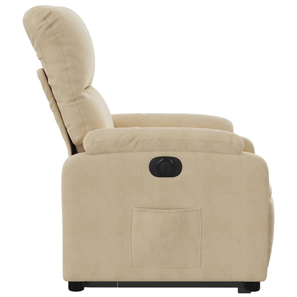Elektrischer Relaxsessel mit Aufstehhilfe Creme