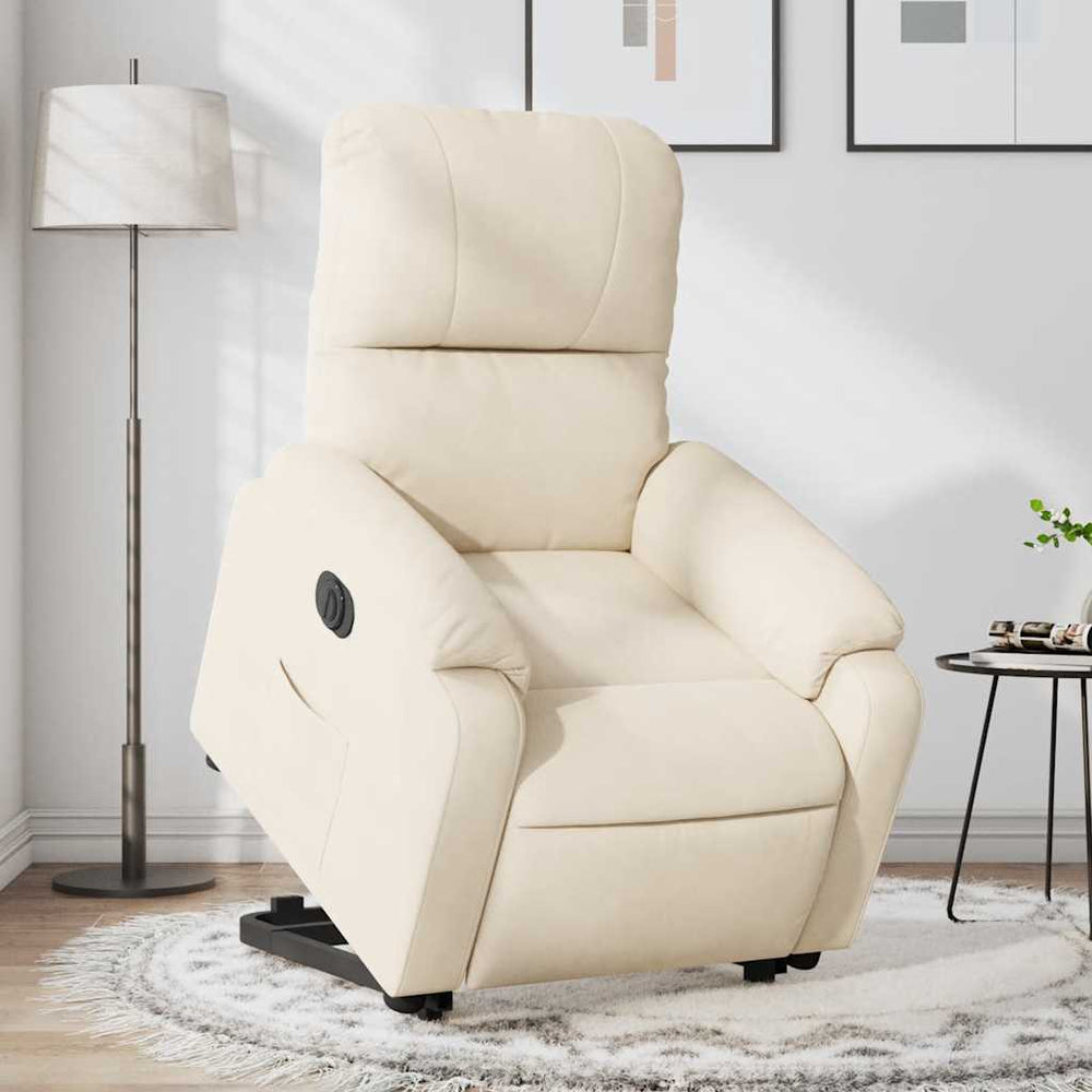 Elektrischer Relaxsessel mit Aufstehhilfe Beige