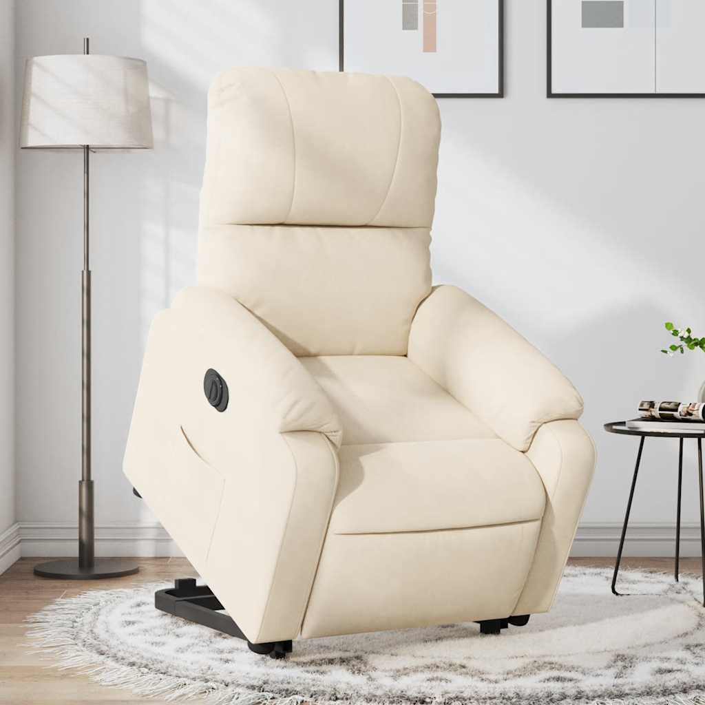 Elektrischer Relaxsessel mit Aufstehhilfe Beige