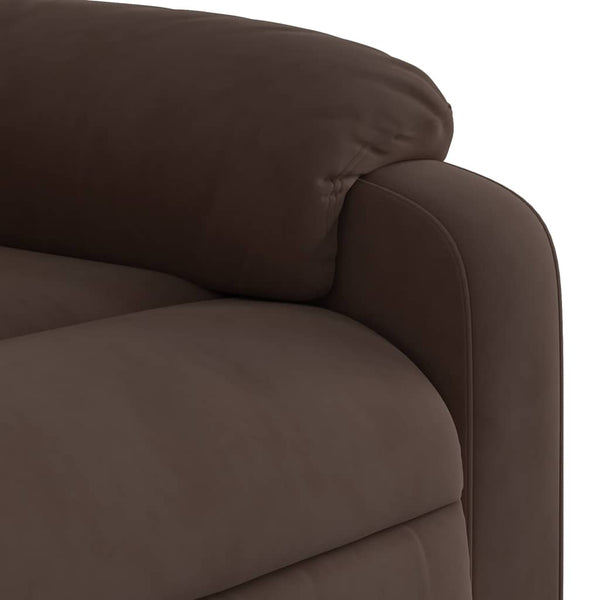 Elektrischer Massagesessel mit Aufstehhilfe Braun
