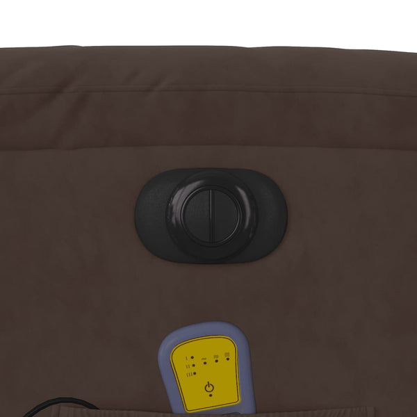 Elektrischer Massagesessel mit Aufstehhilfe Braun