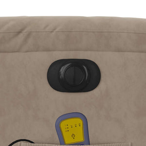 Elektrischer Massagesessel mit Aufstehhilfe Taupe