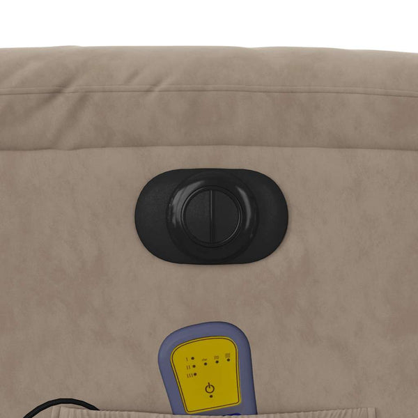 Elektrischer Massagesessel mit Aufstehhilfe Taupe