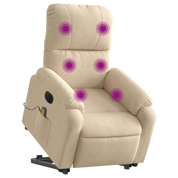 Elektrischer Massagesessel mit Aufstehhilfe Creme
