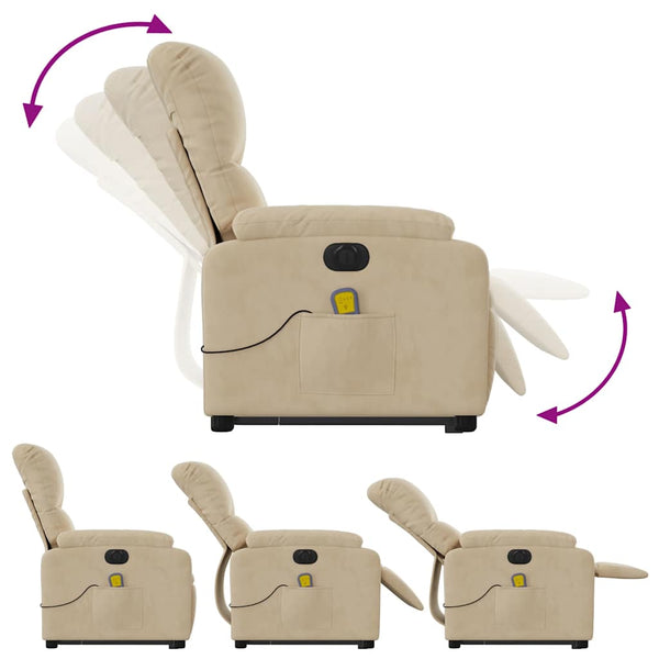 Elektrischer Massagesessel mit Aufstehhilfe Creme
