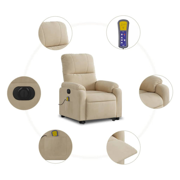 Elektrischer Massagesessel mit Aufstehhilfe Creme