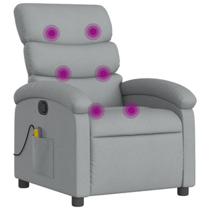 Massage Relaxsessel hellgrau