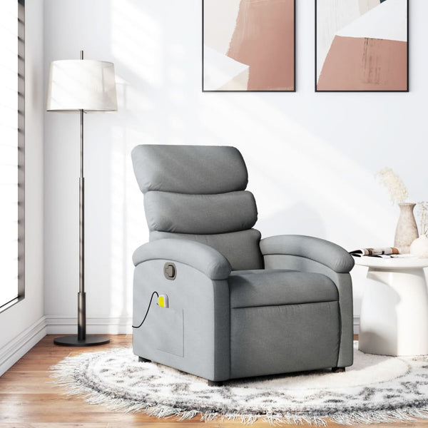 Massage Relaxsessel hellgrau