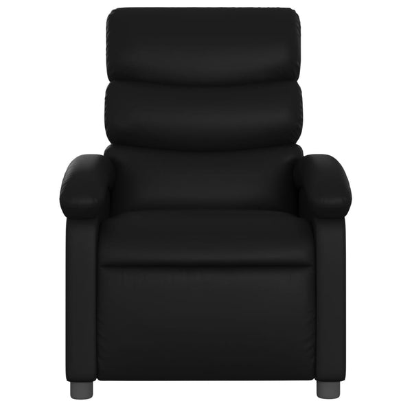 Massage Relaxsessel Kunstleder Schwarz