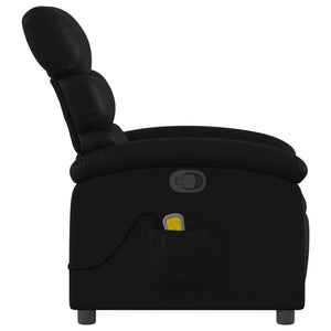 Massage Relaxsessel Kunstleder Schwarz
