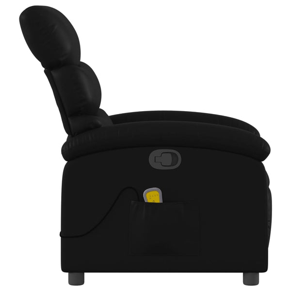 Massage Relaxsessel Kunstleder Schwarz