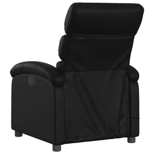 Massage Relaxsessel Kunstleder Schwarz