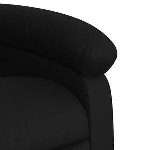 Massage Relaxsessel Kunstleder Schwarz