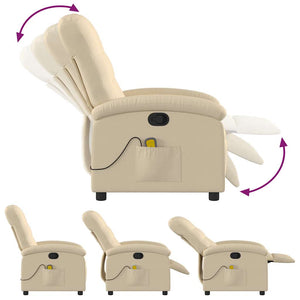 Massage Relaxsessel Cremefarben