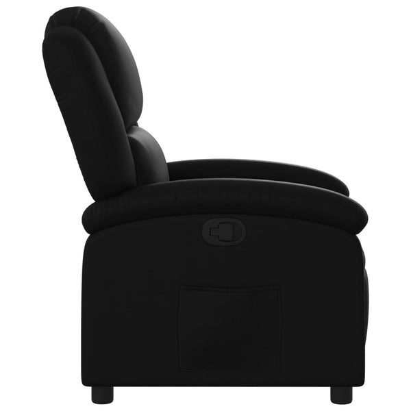 Relaxsessel Kunstleder Schwarz