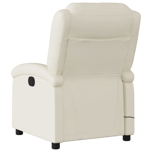 Massagesessel Creme mit Relaxfunktion