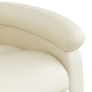 Massagesessel Creme mit Relaxfunktion