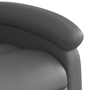 vidaXL Fauteuil de massage Relax gris Similicuir