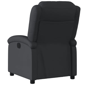 Relaxsessel Echtleder Schwarz