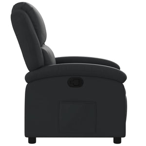Relaxsessel Echtleder Schwarz